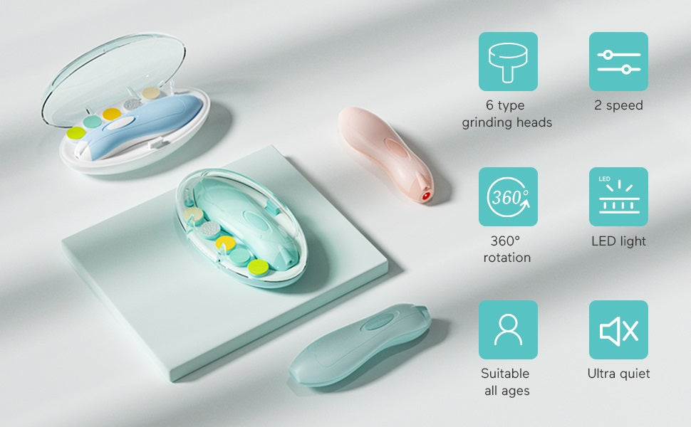 Gentle Baby Nail Trimmer Electric Rechargeable